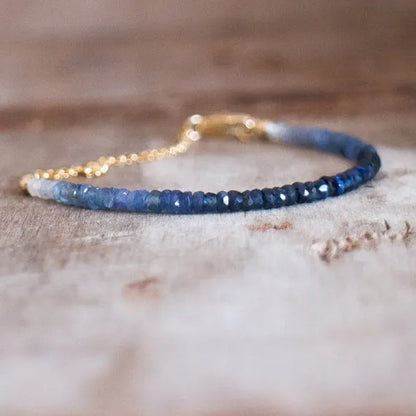 Sapphire Bracelet in Silver Or Gold Genuine Sapphire Jewellery