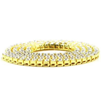 Men's Necklaces Alloy Crystal Rhinestone Diamond Chains Necklaces Hip Hop Rock Gift