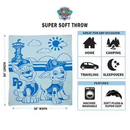 PAW Patrol Kids Super Soft Throw, 50" X 60"