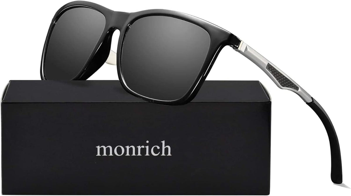 Polarized Sunglasses for Men Aluminum Mens Sunglasses Driving Rectangular Sun Glasses for Men/Women
