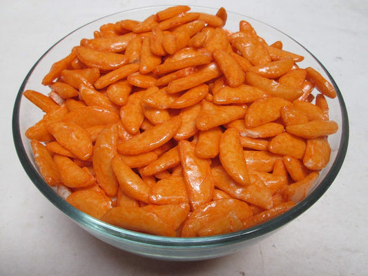 Asian Rice Cracker Chili Crescent Bits | No Artificial Colors | Crunchy & Mild | Kosher, Natural Crescent Crackers in Resealable Bags, 2 Lbs