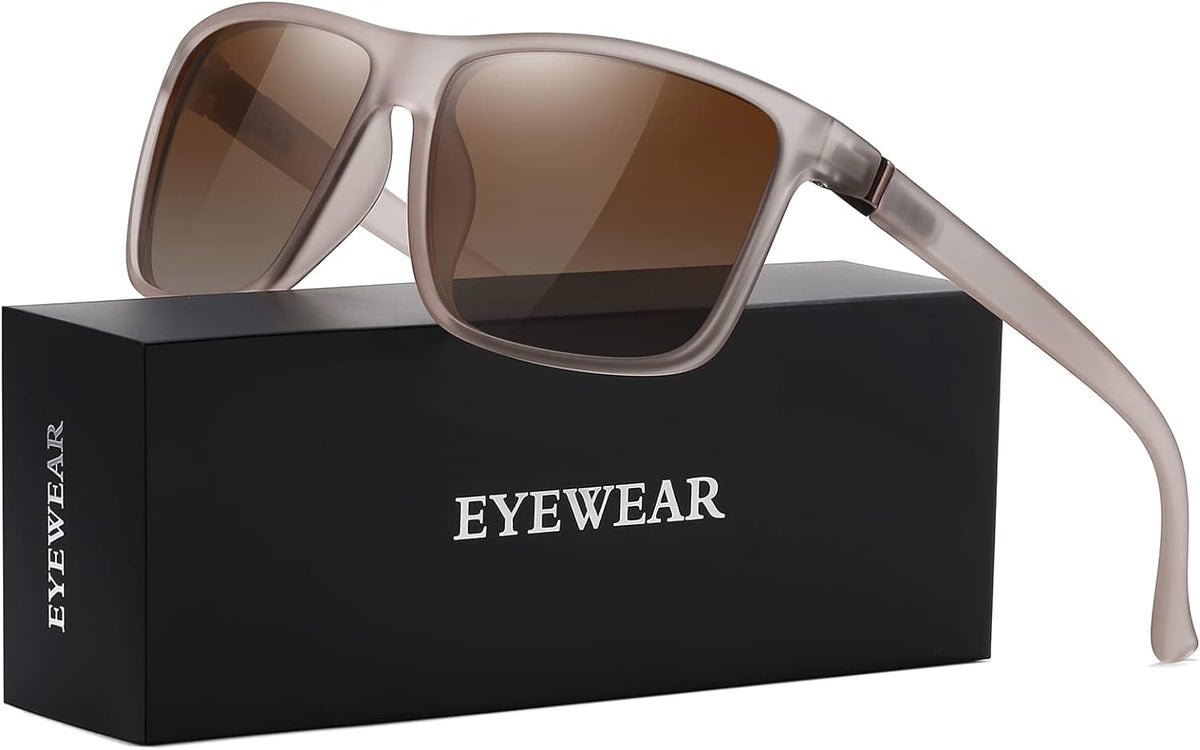 Sunglasses Men Polarized Sunglasses for Mens and Womens,Black Retro Sun Glasses Driving Fishing UV400 Protection