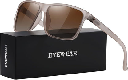 Sunglasses Men Polarized Sunglasses for Mens and Womens,Black Retro Sun Glasses Driving Fishing UV400 Protection