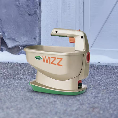 Wizz Spreader Holds up to 2,500 Sq. Ft. of Product, Handheld Spreader for Grass Seed, Fertilizer, Salt and Ice Melt