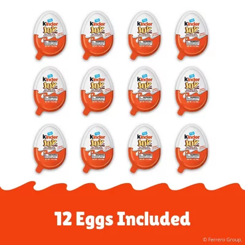 Kinder Joy Eggs, Treat plus Toy, 0.7 Oz., 12 Pk.