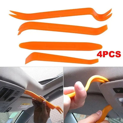 4Pcs/12Pcs Kit Car Radio Audio Stereo Door Trim Dash Panel Install Car Audio Removal Pry Trim Tool Plastic Kit Panel Dash Radio Moulding Automotive