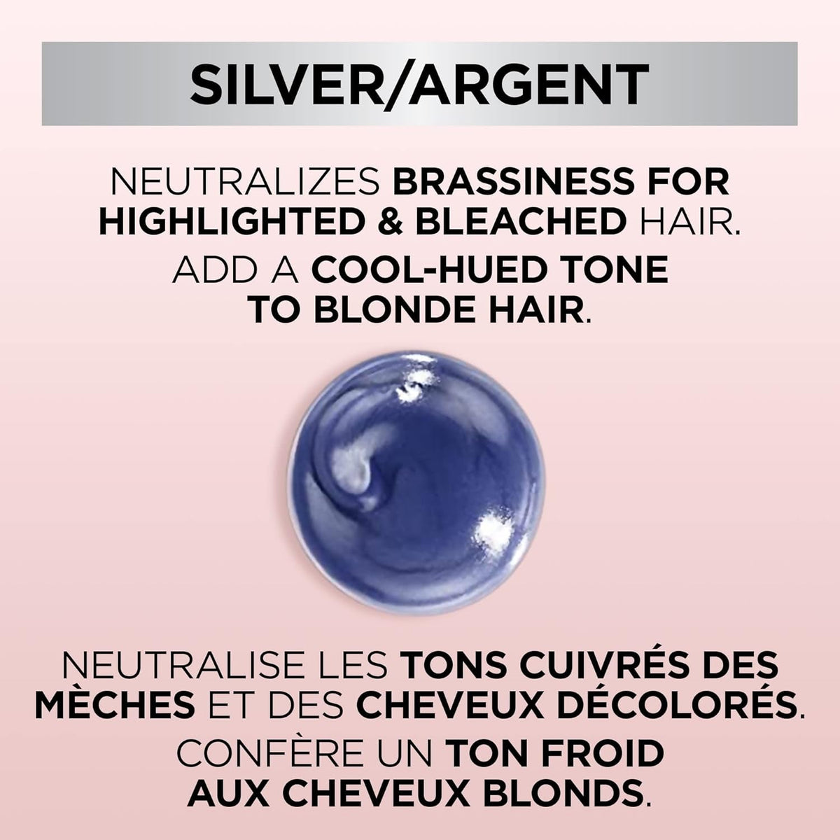 Le Color Gloss One Step In-Shower Toning Hair Gloss, Neutralizes Brass, Conditions & Boosts Shine, Silver, 4 Ounce