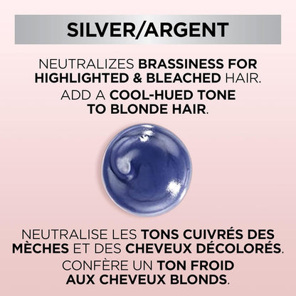 Le Color Gloss One Step In-Shower Toning Hair Gloss, Neutralizes Brass, Conditions & Boosts Shine, Silver, 4 Ounce