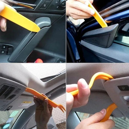 4Pcs/12Pcs Kit Car Radio Audio Stereo Door Trim Dash Panel Install Car Audio Removal Pry Trim Tool Plastic Kit Panel Dash Radio Moulding Automotive