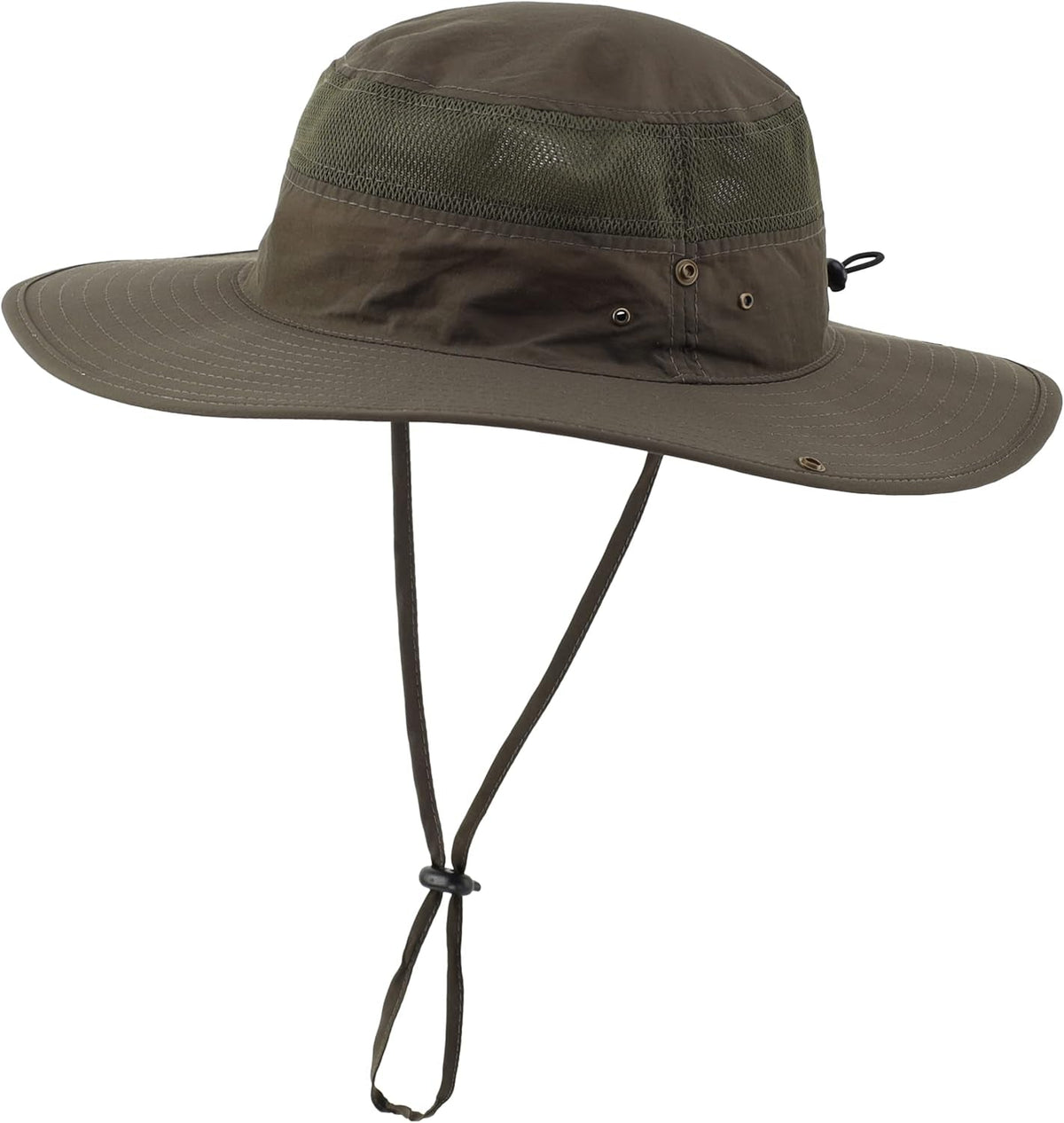Wide Brim Sun Hat for Men Breathable Cowboy Boonie Hat UPF 50+ Sun Protection Bucket Hat for Fishing Hiking