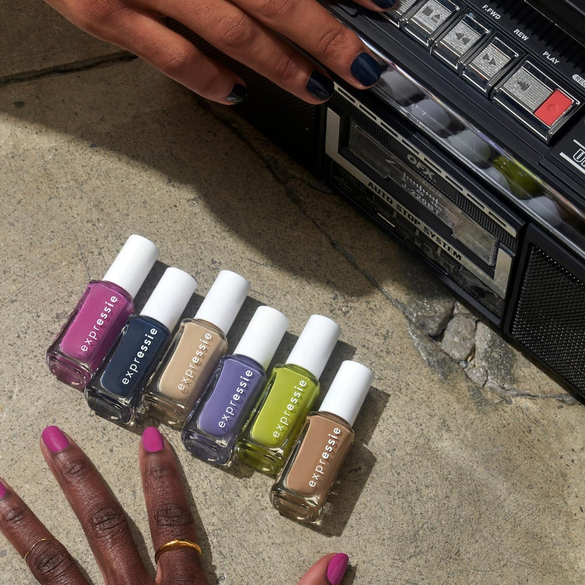 expr quick dry nail polish, vegan, power moves, purple, choreo queen, 0.33 fl oz