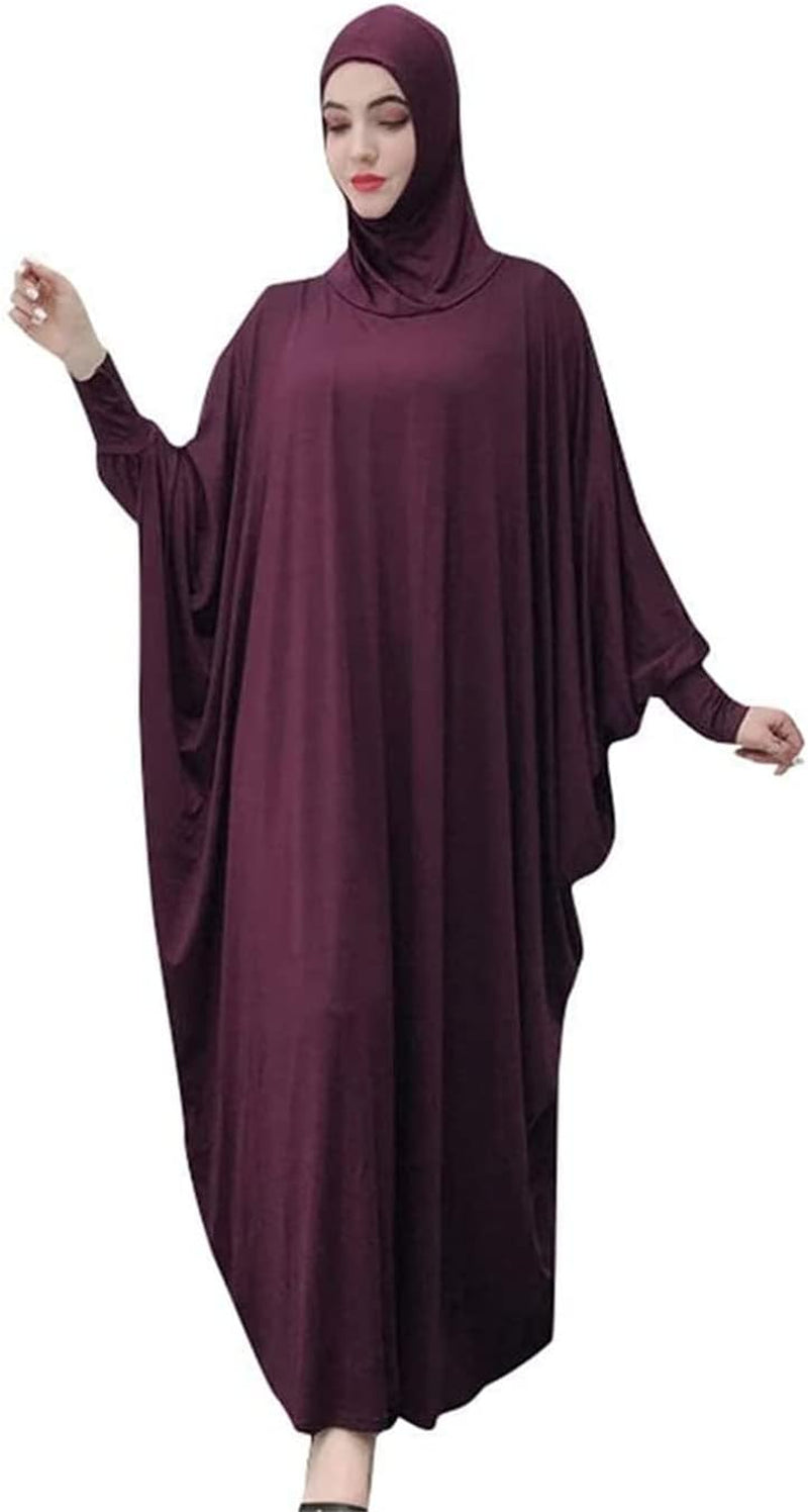 Women'S Muslim Dress One Piece Prayer with Hijab Full Length Dress Abaya Dubai Islam Robe Turkey Caftan