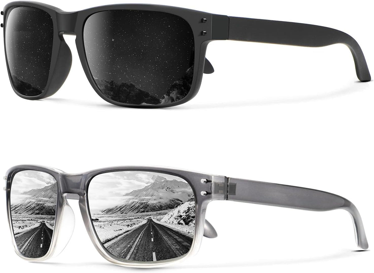 Polarized Sunglasses for Men and Women Vintage Style Sun Glasses for Fishing Running Driving with UV Protection