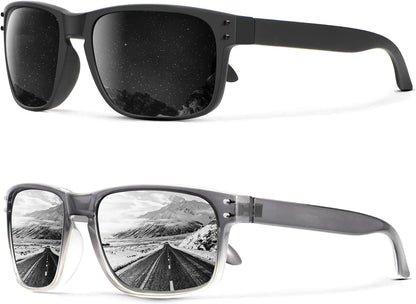 Polarized Sunglasses for Men and Women Vintage Style Sun Glasses for Fishing Running Driving with UV Protection