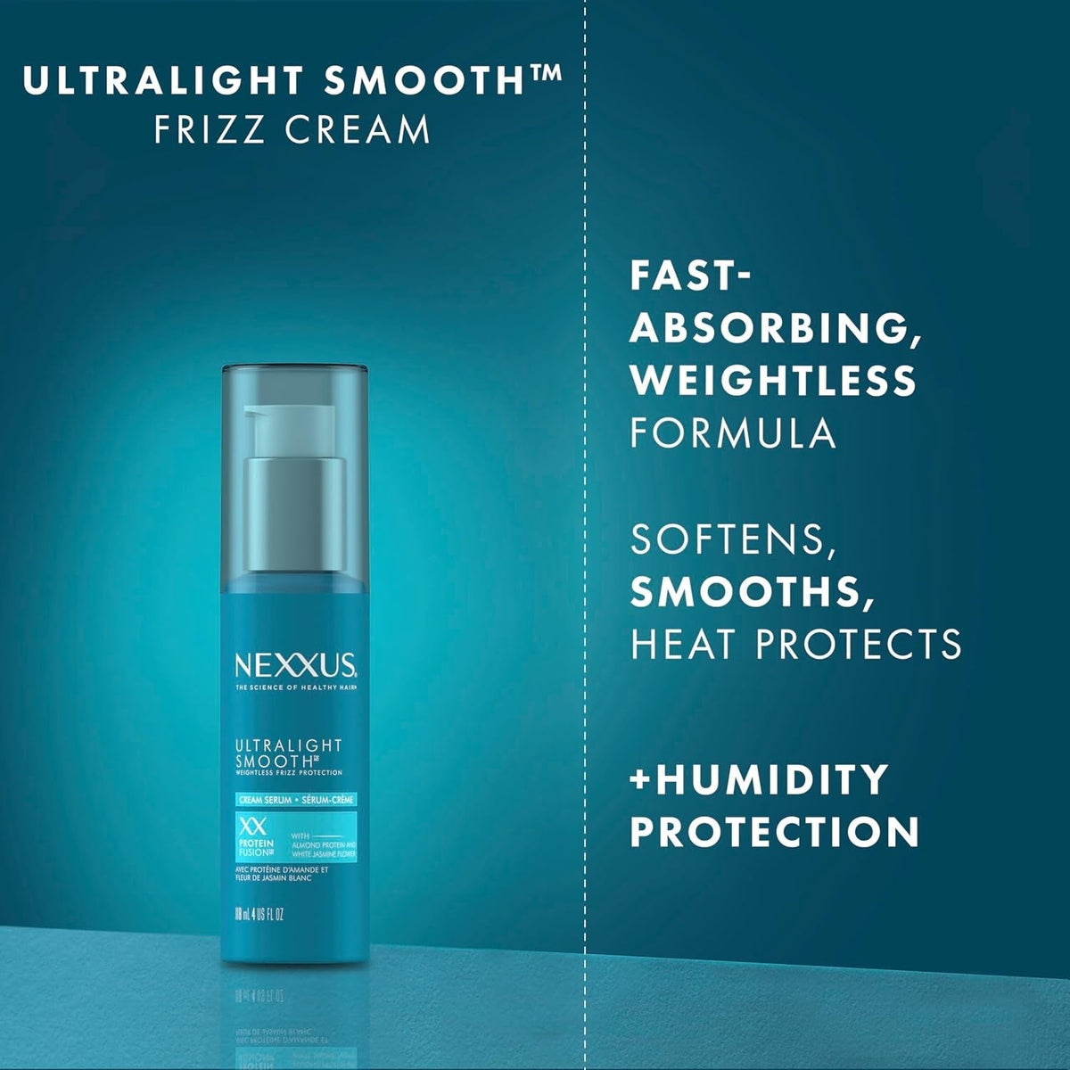 Ultralight Smooth Frizz Defy Cream Serum for Frizzy and Dry Hair 4 Fl Oz