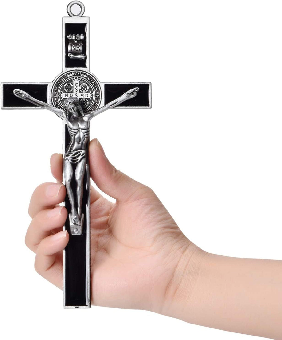 1Pcs Big Enamel Christian Jesus Cross Religious Charm Alloy Crucifix Pendant for DIY Key Chain Necklace Bracelet Jewelry Making Accessaries