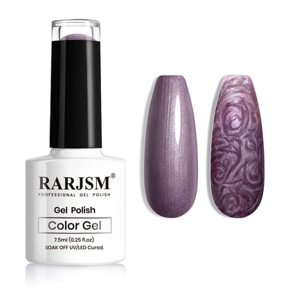 Pearl Gel Nail Polish, Glitter Drawing Gel Polish Shimmer Mermaid Nail Gel Soak Off UV Gel for Salon Home DIY Manicure Use