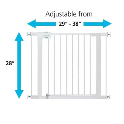 Safety 1St Easy Install Walk-Through Gate, 38" X 28", White, Choose Pack Size