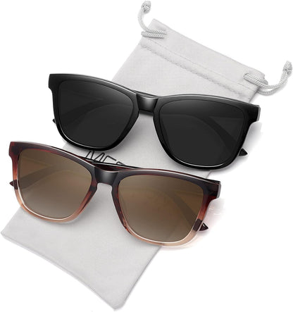 Polarized Sunglasses for Women Men Trendy Classic Retro Designer Style Fashion UV400 Protection