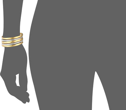 Two Tone Cuff Bracelet