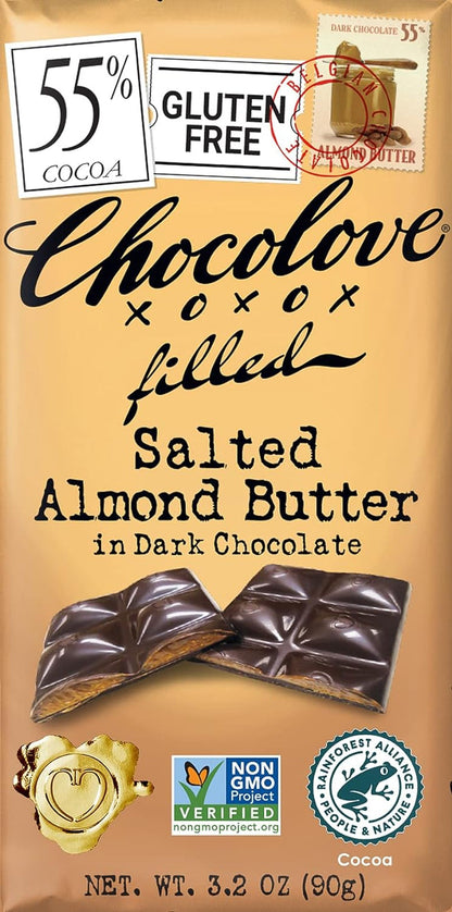 , Chocolate Bar Dark Almond Butter, 3.2 Oz