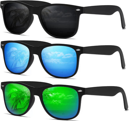 Sunglasses Men Polarized Sunglasses for Womens Trendy Retro Mirror Lens for Driving Fishing UV400 Protection