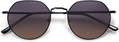 Round Polygon Polarized Sunglasses for Women Men Retro Classic Vintage Shades SJ1157