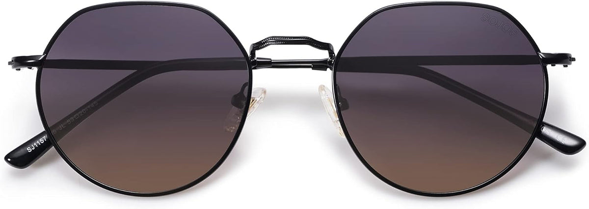 round Polygon Polarized Sunglasses for Women Men Retro Classic Vintage Panto Shades SJ1157