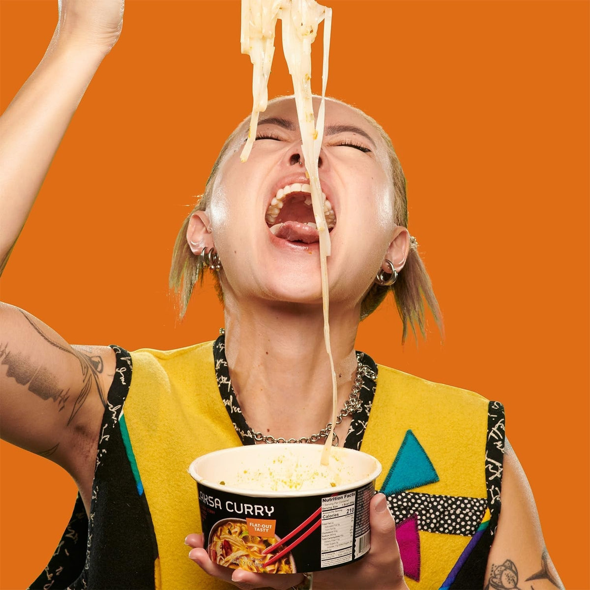 Laksa Curry Instant Noodle Bowls | Coconut Curry Flavor with Rice Noodles | Gluten-Free | No MSG Added | 2.1 Oz (6 Pack)