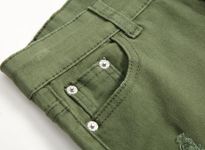 Boy'S Skinny Fit Ripped Destroyed Distressed Stretch Slim Jeans Pants