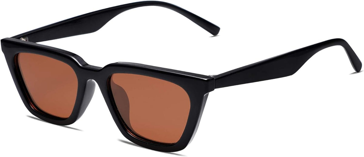 Polarized Narrow Square Cateye Sunglasses for Women Retro Trendy Driving Glasses SJ2169