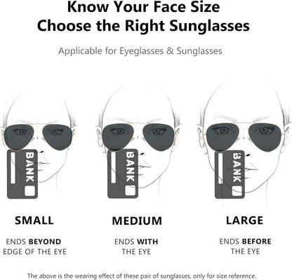 Polarized Aviator Sunglasses for Women Men, UV400 Protection Lens and Lightweight Metal Pilot Frame