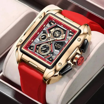 LIGE Big Dial Mens Watches Top Luxury Brand Sport Waterproof Watch Men Chronograph Quartz Clock Automatic Date WristWatches