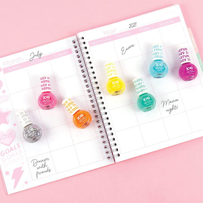 - Rainbow Bright Nail Polish Days of The Week - Nail Polish Set for Girls & Teens - Includes 7 Colors - Non-Toxic Nail Polish Kit for Kids Ages 8+