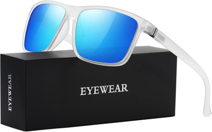 Sunglasses Men Polarized Sunglasses for Mens and Womens,Black Retro Sun Glasses Driving Fishing UV400 Protection