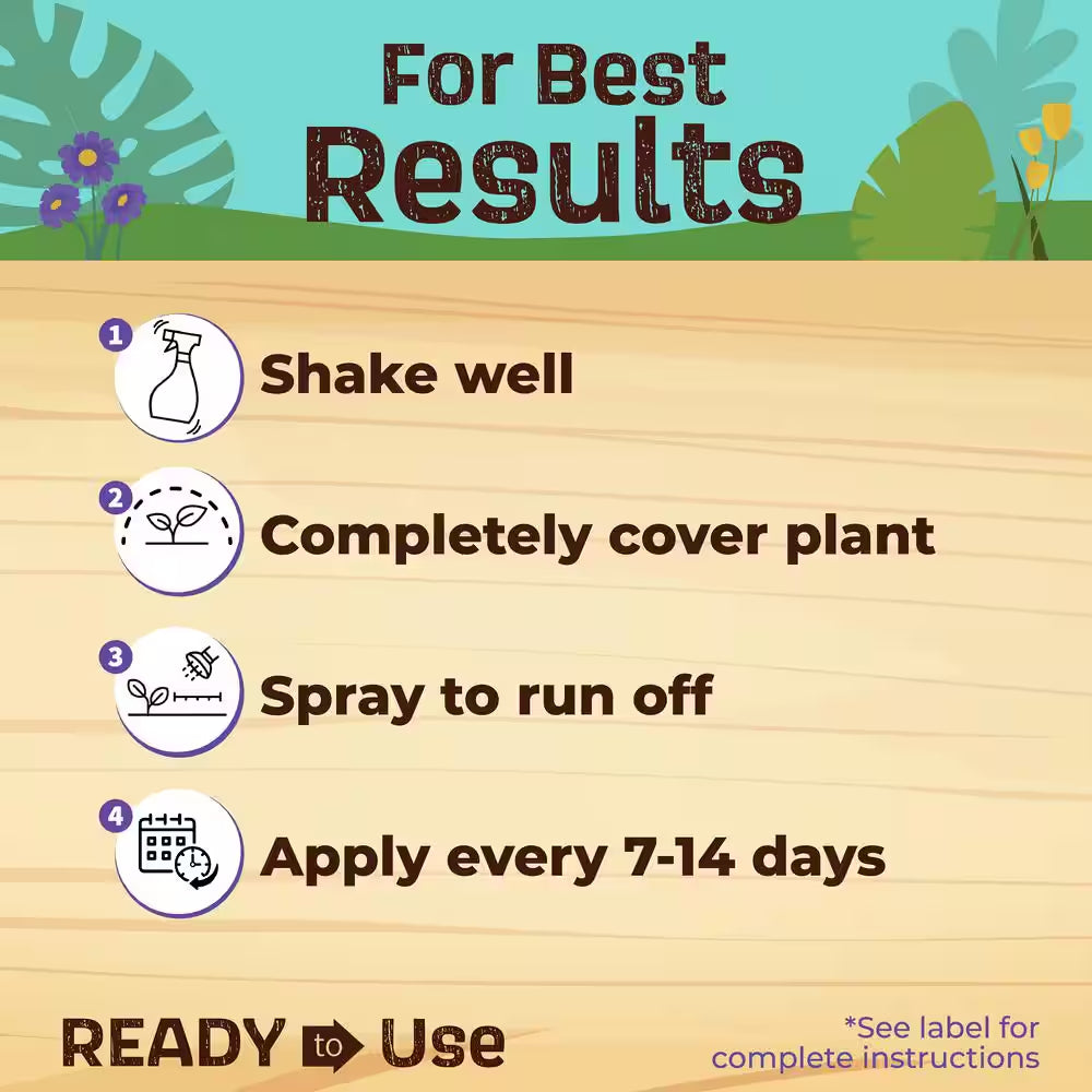 Captain Jack'S Neem Oil, 32 Oz Ready-To-Use Spray, Multi-Purpose Fungicide, Insecticide and Miticide