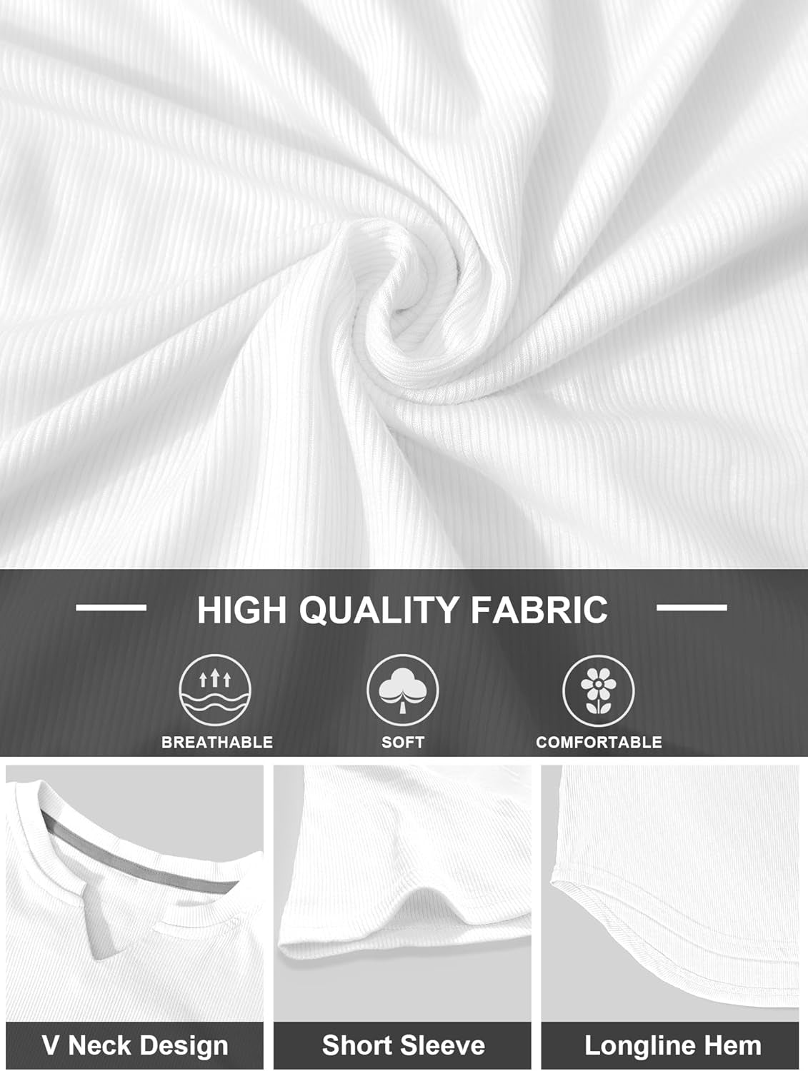 Mens Muscle T Shirts V Neck Short Sleeve Henley Shirt Hipster Longline Gym Workout Athletic Tee Shirts