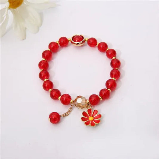 New Multicolor Summer Beach Ladies Temperament Refreshing Crystal Pendant Bracelet