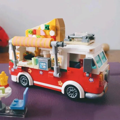 Loz Amusement Park Food Truck Merry-Go-Round Ferris Wheel Mini House Diamond Mini Building Block Cute Toys for Kids and Girls