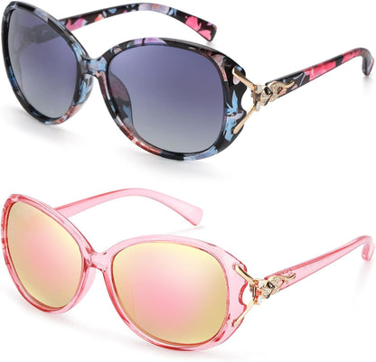 Sunglasses for Women Trendy Polarized Sunglasses Oversized Big Sun Glasses Ladies Shades UV Protection