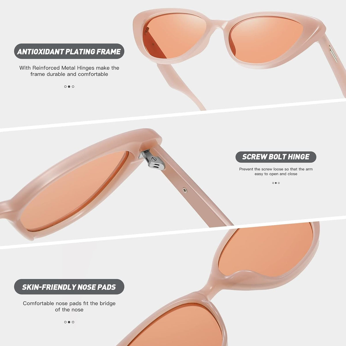Retro Vintage Narrow Cat Eye Sunglasses for Women Men 90s Small Chic Style Trendy Sunnies UV400 Protection FZN7514