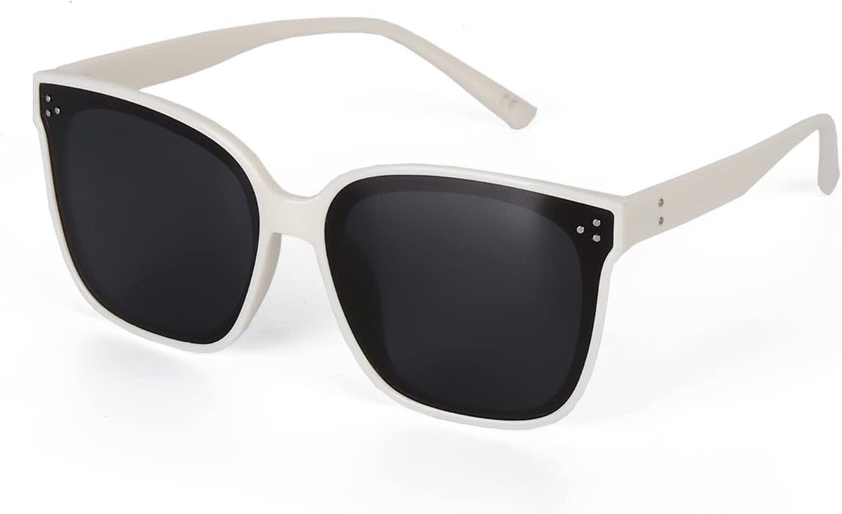 Sunglasses Womens, Oversized Pink Sunglasses for Women with Trendy Mirrored Lens UV400 Blocking