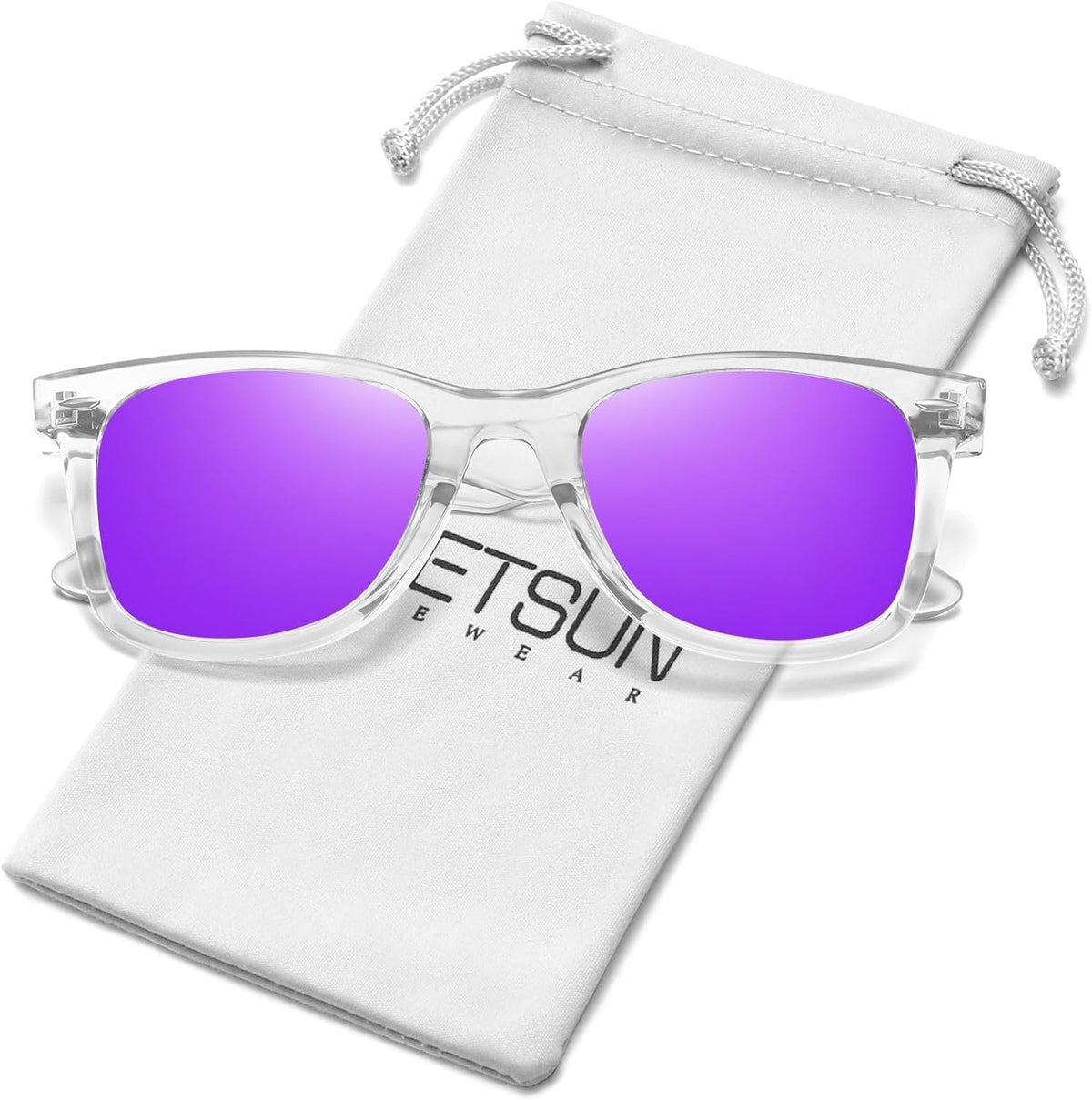 Polarized Sunglasses for Women Men Classic Retro Square Frame Driving Trendy Sun Glasses UV Protection