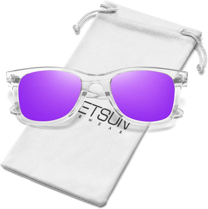 Polarized Sunglasses for Women Men Classic Retro Square Frame Driving Trendy Sun Glasses UV Protection