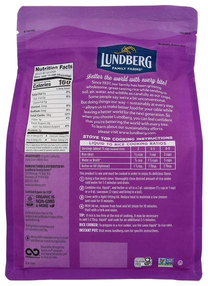 FAMILY FARMS Organic California White Jasmine Rice, 64 OZ