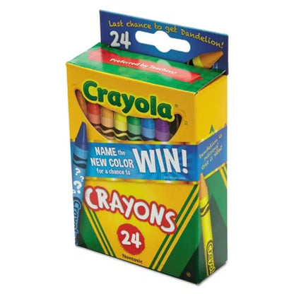 Crayola Classic Color Crayons, 24 Colors, Peggable Retail Pack