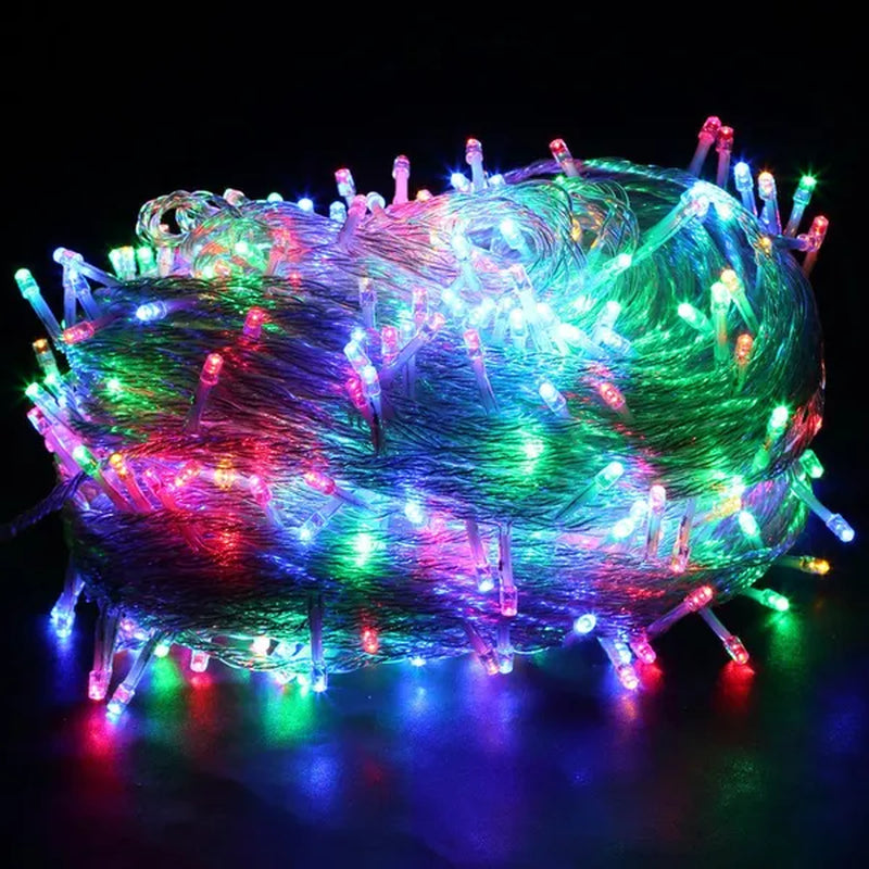 AC220V Chirstmas String Light 100 200 300 500 LEDS Fairy LED String Light Outdoor Waterproof 10M 20M 30M 50M String Light For Xmas Wedding Christmas Party Holiday