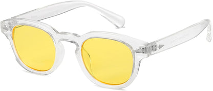 Unisex Vintage Retro Round Style Tinted Sunglasses For Men Women Fashion Circle Sun Glasses 46mm