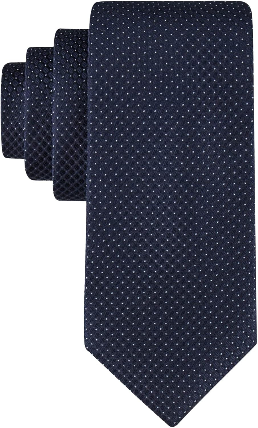 Men'S Classic Navy Blue Solid and Pattern Ties (Standard and Extra Long Sizes)