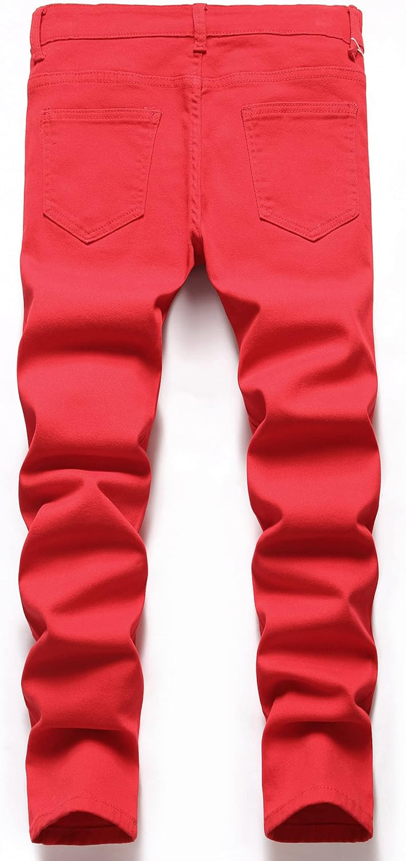 Boy'S Skinny Fit Ripped Destroyed Distressed Stretch Slim Jeans Pants